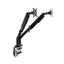 Brazo Doble Negro Ajustable para Monitior