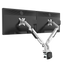 Brazo Doble Negro Ajustable para Monitior