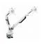 Brazo Doble Blanco Ajustable para Monitor